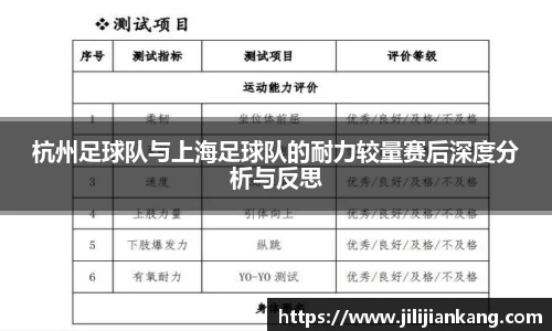 杭州足球队与上海足球队的耐力较量赛后深度分析与反思
